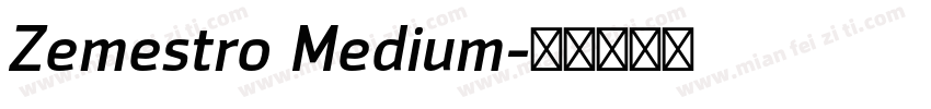 Zemestro Medium字体转换